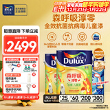 多乐士淳零无添加竹炭全效儿童漆室内油漆抗病毒抗菌内墙乳胶漆 A8206 套装 可调色（不可退换） 15L*1件