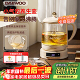 大宇（DAEWOO）【轻柔精炖好营养】小气泡养生壶 炖煮壶一体煮茶器小型烧水壶办公室玻璃0胶水花茶燕窝 1.5L YS11