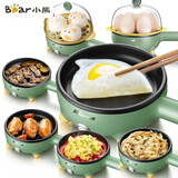 小熊（Bear） 煎蛋器蒸蛋煮蛋器蒸煮一体机早餐机家用多功能迷你不粘锅插电小型煎锅高温自动断电宿舍早餐神器 单层 JDQ-C3011