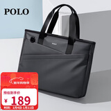 POLO商务公文包男士可扩容手提包14/15.6英寸电脑包单肩包礼物送男友