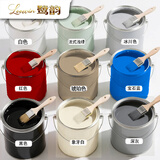 鹭韵水性多功能木器漆门窗户旧家具改色油漆木用净味耐擦洗彩色涂料 白色（半哑光） 0.15KG【约1.5平米一遍】