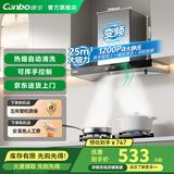 康宝（Canbo）【免费安装】油烟机抽油烟机家用大吸力厨房吸油烟机小尺寸变频欧式顶吸一级能效 变频款丨25m³+1200Pa+体感清洗+疏晶钢