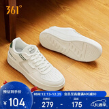 361°运动男鞋秋冬季学生复古厚底增高小白休闲板鞋子男672426615-3