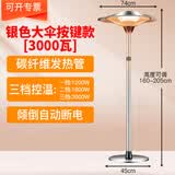 圣帕（SEPAT） 伞形取暖器户外商用大面积全屋电热神器冬天电暖气室内外暖风机家用烤火炉 银色升降大伞3000瓦【按键3档】