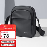 高尔夫（GOLF）单肩包男士休闲斜挎包男女手机ipadmini包防泼水骑行运动小挎包