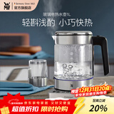 WMF福腾宝不锈钢 玻璃可调温电茶壶烧水壶保温茶壶电热水壶 1L