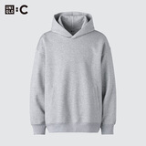 优衣库合作款男女装宽松连帽卫衣长袖运动479853 479945 479853/03灰色 S