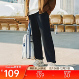 安踏加绒保暖运动裤男士卫裤冬季针织户外跑步长裤休闲裤束脚收口