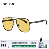 BOLON暴龙眼镜飞行员墨镜男款太阳镜偏光镜驾驶镜钓鱼送男友跨年礼物 BL7199Y16透黄变色【碳纤维镜腿】