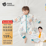 贝肽斯睡袋婴儿春秋季儿童分腿保暖防惊跳睡衣新生儿宝宝恒温睡袋防踢被 神鸟春秋双层-感温(20-26℃） L码 90-105cm(建议2-4岁）