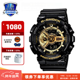 卡西欧（CASIO） 男表黑武士G-SHOCK运动手表小钢炮黑金防水时尚石英腕表送男友 GA-110GB-1A(无线耳机)