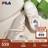 斐乐（FILA）斑斓鞋ROSETTA女鞋板鞋新款面包厚底鞋复古休闲鞋 奶白/浅粉-GP 37.5