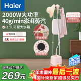 海尔（Haier）双杆立式挂烫机家用手持蒸汽电熨斗烫衣服带板大功率平挂两用多功能蒸气熨烫机HY-GS2408F