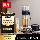 富光双层玻璃杯 泡茶杯茶水分离杯子 高硼硅玻璃水杯商务男女士290ML