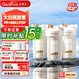 佳德净（GADEPURE）大白瓶前置过滤器家用大胖滤瓶水龙头自来水除余氯阻垢全屋前置过滤净水器10寸 小型中央净水机 【10寸PP+BBC+FOF】深度除水垢