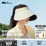 蕉下（beneunder）防晒帽遮阳帽女夏季可折叠蛋卷帽大帽檐防紫外线防晒户外登山 【升级款】高岭白