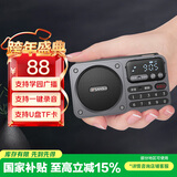 山水（SANSUI）M30老人收音机老年人充电插卡音乐播放器迷你小音箱便携式随身听FM调频广播音响蓝牙音箱 灰色