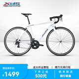 喜德盛公路自行车RC200入门休闲14速变速铝合金车架公路车 2025款RC200 白/灰（咨询客服） 700C*480（建议身高165-175）