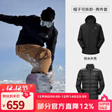 骆驼（CAMEL）三防冲锋衣户外登山服防风防水防污三合一运动外套 AD12263514Y,羽绒内胆幻影黑男女 L