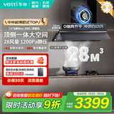 华帝（VATTI）油烟机【小飞碟Max S66】官方补贴20%抽吸油烟机灶具套装超薄平嵌欧式顶侧一体28变频大吸力自清洁 单烟机丨i11S66 高端旗舰/28大风量 天然气【补贴咨询客服领取】