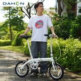 大行（DAHON）BYA412 白色折叠自行车14英寸超轻迷你便携小轮男女式单车