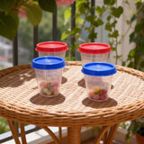 特百惠（Tupperware）55ml小精灵密封罐茶叶杯 保鲜收纳盒 小精灵4个装（颜色随机）