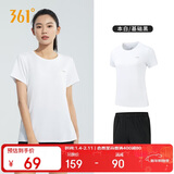 361°跑步运动套装女士夏季衣服新款休闲短袖短裤两件套662414001H-1