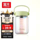 富光嘟嘟玻璃杯 高硼硅玻璃高颜值水杯子 女生便携牛奶咖啡刻度茶杯