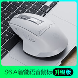 英菲克（INPHIC）S6无线语音鼠标蓝牙多模可充电轻音智能语音办公台式机电脑适用于惠普华硕笔记本 【1k回报率+AI创作/方言打字/划词翻译】升级版