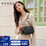 红谷女士包包斜挎包菱格链条包牛皮单肩包流苏小包 圣诞生日礼物