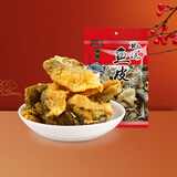 自然派 即食矶烧鱼皮辣味60g/袋油炸海味休闲 办公室 零食香港特产小吃