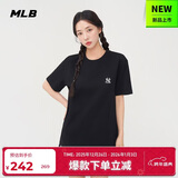 MLB短袖T恤男女时尚秋季休闲经典纯色圆领25新款3ATSB0153-50BKS-XXL