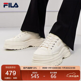 FILA 斐乐官方帆布鞋女鞋LAVA胖胖底厚增高鞋2025春夏板鞋休闲小白鞋