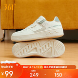 361°运动女鞋秋冬季学生复古厚底增高小白休闲板鞋子女682116601F-10