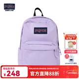 JANSPORT杰斯伯书包轻便双肩包男女旅行包简约背包电脑包学生校园 4QUE5M9暮山紫/风信紫-隔层+侧袋