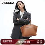 DISSONA迪桑娜女包手提包女士包包天使系列翅膀包单肩包斜挎【新年礼物】 棕色-大号