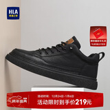 海澜之家HLA男鞋休闲皮鞋子秋冬男士板鞋运动鞋HAAXXM1EBF038 黑色41