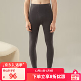 舒雅（Schiesser）男士秋裤精梳棉加绒棉毛裤薄绒柔软保暖裤E5/20731Y 深花灰 3XL 【100-110公斤】