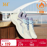 361°运动鞋女秋冬季保暖网布轻便减震通勤休闲跑步鞋子女682232210-5