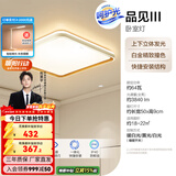 欧普照明（OPPLE）led调光客厅吸顶灯 灯饰套餐双层背光时尚卧室灯 方卧三档调光64瓦3840lm
