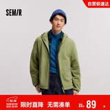 森马夹克男抗静电摇粒绒毛绒外套连帽冬装百搭情侣款109724108202