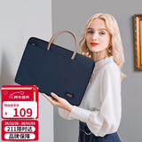 高尔夫（GOLF）电脑包女14英寸手提苹果笔记本华为单肩斜挎包商务公文包女通勤