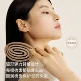 yao梳子女弹力按摩梳毕业季礼物张雨绮同款干湿两用顺发梳椭圆木纹色