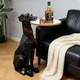初见创意动物落地摆件工艺品客厅置物架轻奢电视柜沙发乔迁新居礼品 杜宾犬落地摆件高68cm重7KG