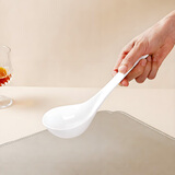 斯凯绨（Sky Top）大号汤勺陶瓷调羹饭勺子餐勺骨瓷纯白家用餐具马戈1件装