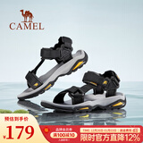 骆驼（CAMEL）凉鞋男 夏季户外沙滩鞋凉鞋防滑涉水平底男鞋 黑色 40
