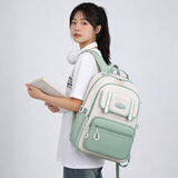 Edison爱迪生中学生书包女护脊减负大容量防泼水双肩包高中背包K062-3