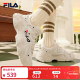 斐乐猫爪鞋女鞋老爹鞋休闲鞋女休闲复古厚底运动鞋 猫爪四代-AW古白色/白天鹅 37.5