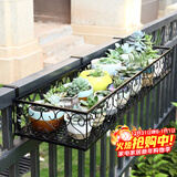 安尔雅  欧式阳台花架花盆 铁艺栏杆多层悬挂式花盆架壁挂绿萝多肉花架