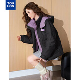 唐狮（TonLion）2026冬季女新款棉服设计感连帽短款棉衣好看潮流外套百搭棉袄